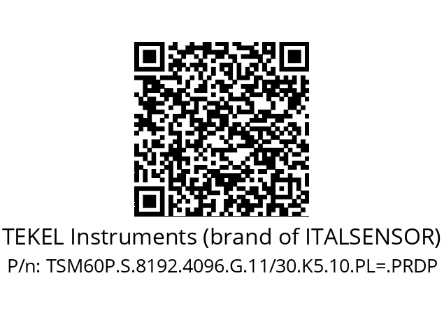   TEKEL Instruments (brand of ITALSENSOR) TSM60P.S.8192.4096.G.11/30.K5.10.PL=.PRDP