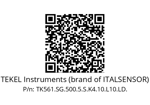   TEKEL Instruments (brand of ITALSENSOR) TK561.SG.500.5.S.K4.10.L10.LD.