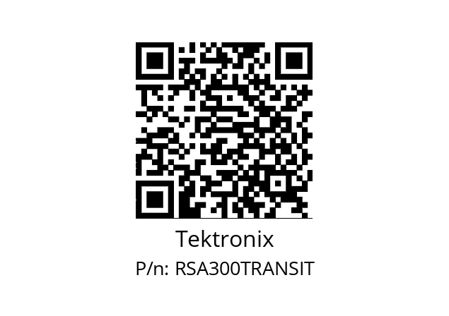   Tektronix RSA300TRANSIT