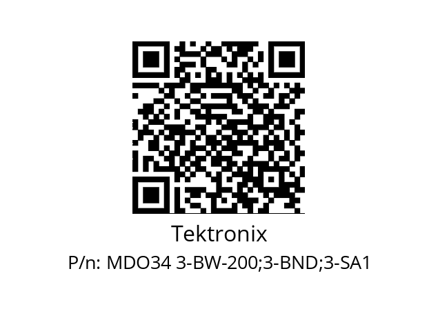   Tektronix MDO34 3-BW-200;3-BND;3-SA1