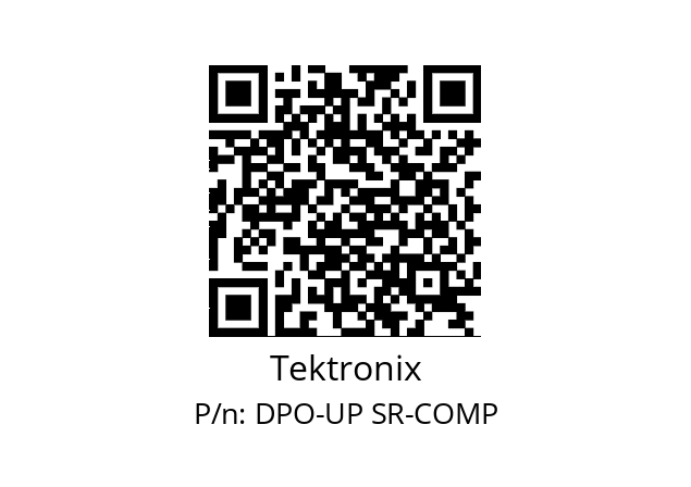   Tektronix DPO-UP SR-COMP