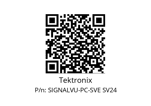   Tektronix SIGNALVU-PC-SVE SV24