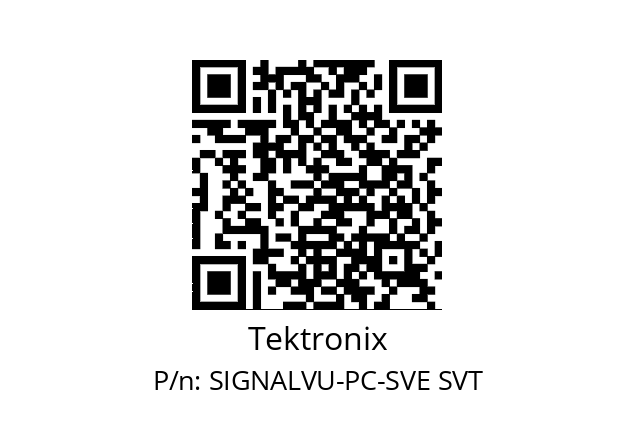   Tektronix SIGNALVU-PC-SVE SVT