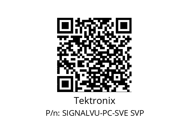   Tektronix SIGNALVU-PC-SVE SVP