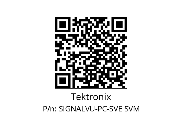   Tektronix SIGNALVU-PC-SVE SVM