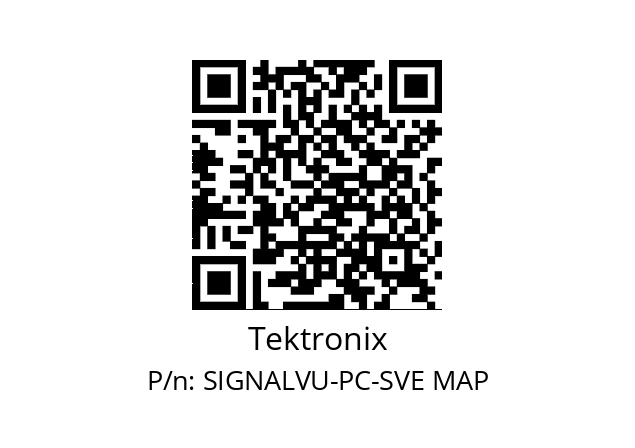   Tektronix SIGNALVU-PC-SVE MAP