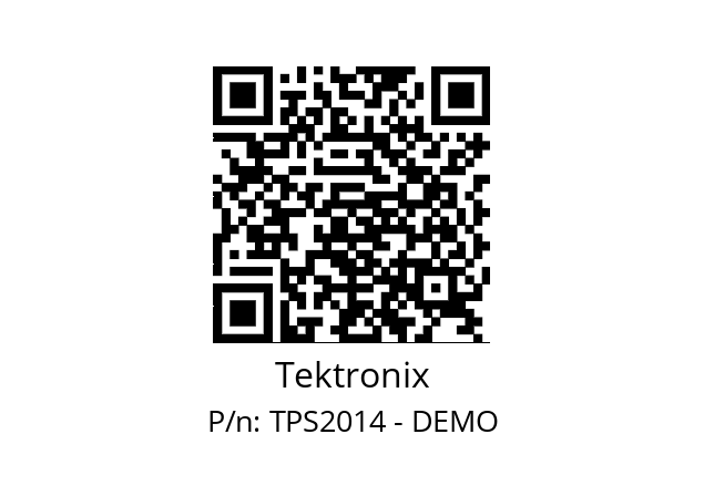   Tektronix TPS2014 - DEMO