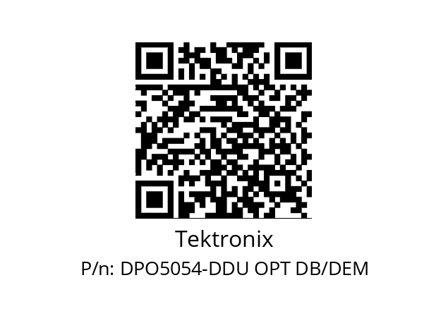   Tektronix DPO5054-DDU OPT DB/DEM