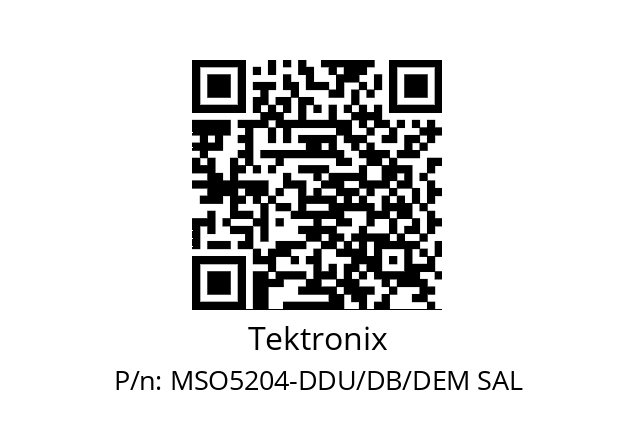   Tektronix MSO5204-DDU/DB/DEM SAL