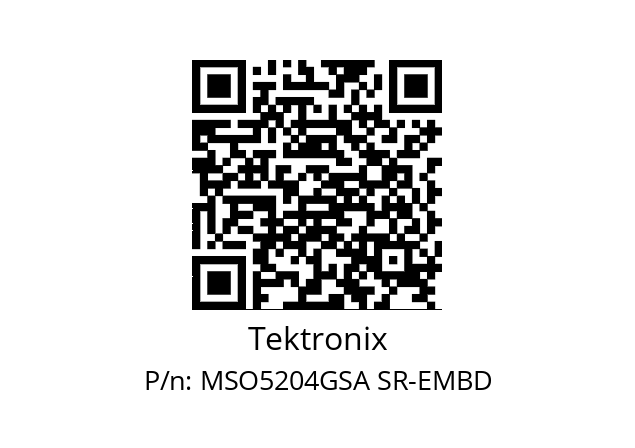   Tektronix MSO5204GSA SR-EMBD