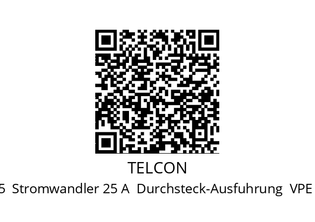   TELCON HTP25  Stromwandler 25 A  Durchsteck-Ausfuhrung  VPE = 50 Stuck