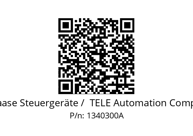   TELE Haase Steuergeräte /  TELE Automation Components 1340300A