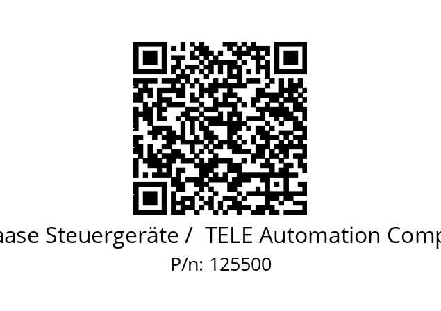   TELE Haase Steuergeräte /  TELE Automation Components 125500