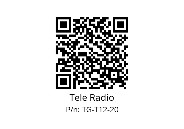  100-001-569-49 Tele Radio TG-T12-20