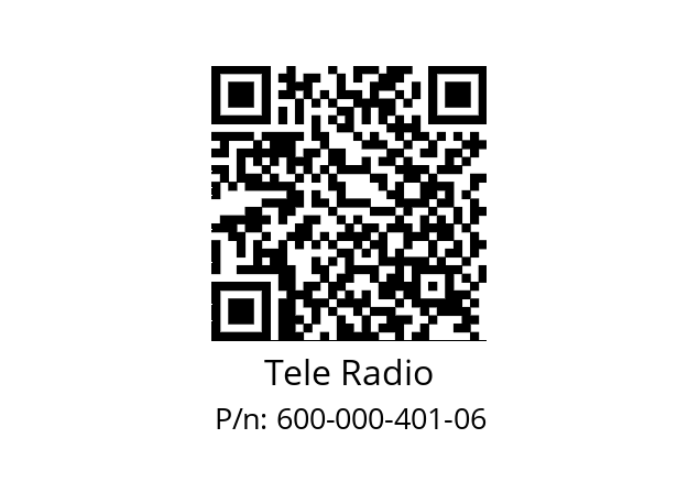   Tele Radio 600-000-401-06