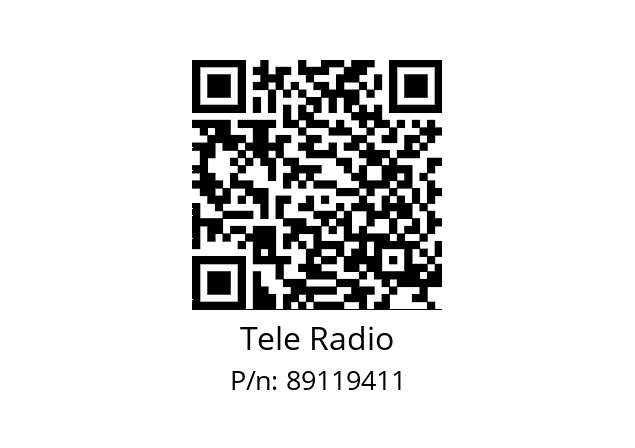   Tele Radio 89119411