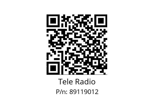   Tele Radio 89119012