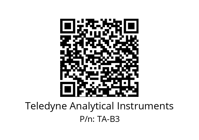   Teledyne Analytical Instruments TA-B3