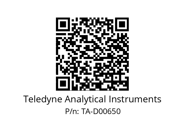   Teledyne Analytical Instruments TA-D00650