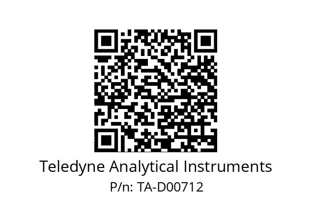   Teledyne Analytical Instruments TA-D00712