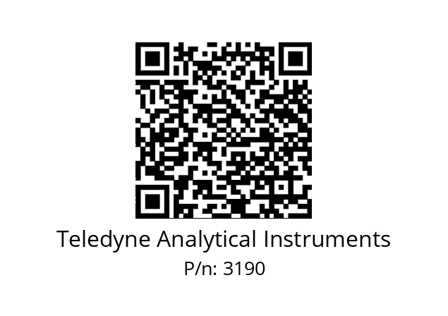   Teledyne Analytical Instruments 3190