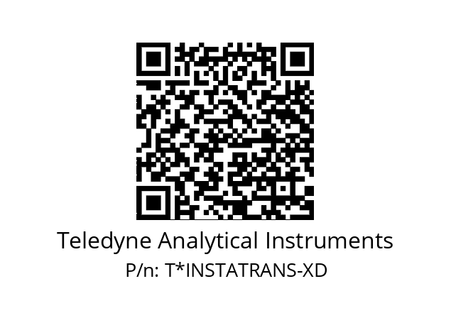   Teledyne Analytical Instruments T*INSTATRANS-XD