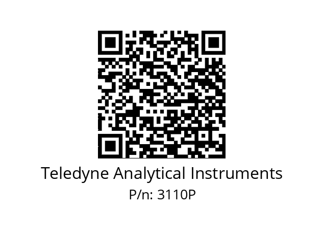   Teledyne Analytical Instruments 3110P