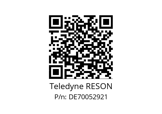   Teledyne RESON DE70052921