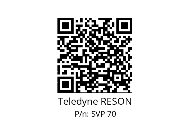   Teledyne RESON SVP 70