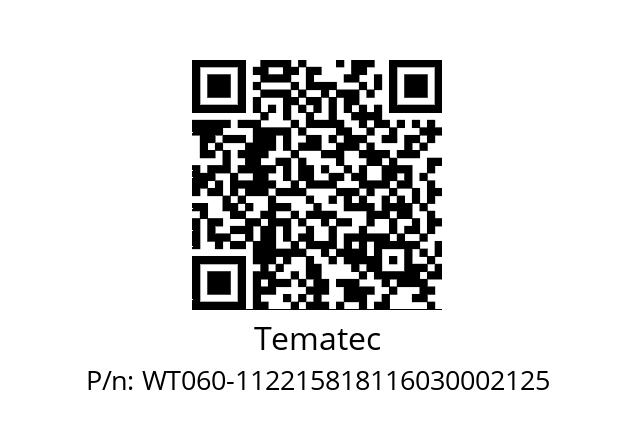   Tematec WT060-112215818116030002125