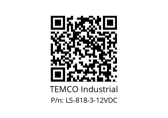   TEMCO Industrial LS-818-3-12VDC