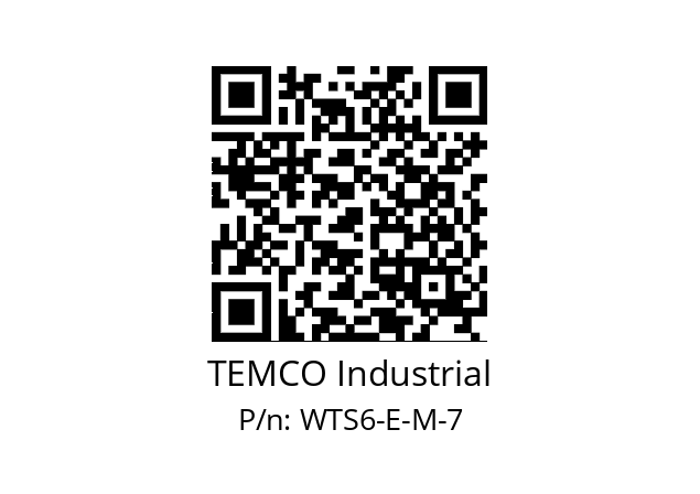   TEMCO Industrial WTS6-E-M-7