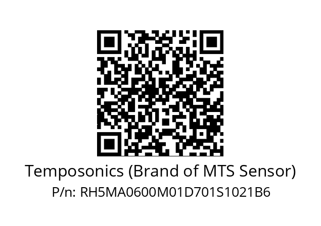   Temposonics (Brand of MTS Sensor) RH5MA0600M01D701S1021B6