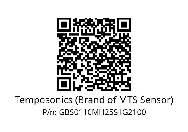 Wegsensor  Temposonics (Brand of MTS Sensor) GBS0110MH25S1G2100