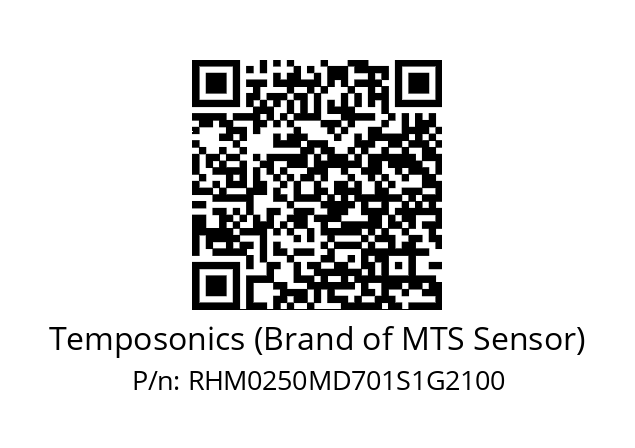 Wegsensor  Temposonics (Brand of MTS Sensor) RHM0250MD701S1G2100