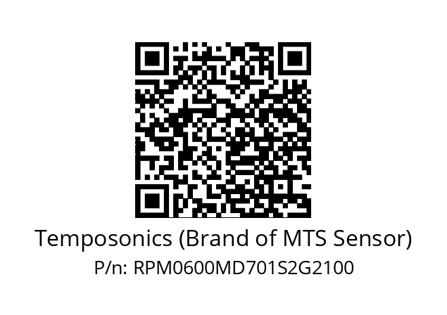   Temposonics (Brand of MTS Sensor) RPM0600MD701S2G2100