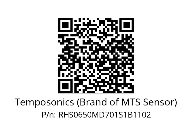   Temposonics (Brand of MTS Sensor) RHS0650MD701S1B1102