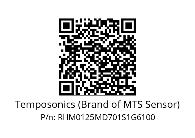   Temposonics (Brand of MTS Sensor) RHM0125MD701S1G6100