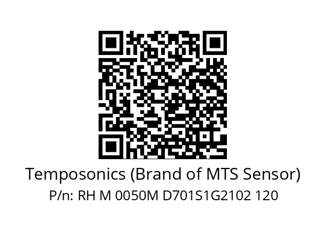   Temposonics (Brand of MTS Sensor) RH M 0050M D701S1G2102 120