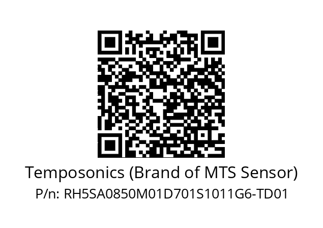   Temposonics (Brand of MTS Sensor) RH5SA0850M01D701S1011G6-TD01