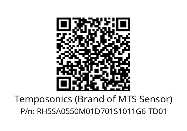   Temposonics (Brand of MTS Sensor) RH5SA0550M01D701S1011G6-TD01