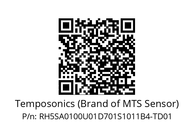   Temposonics (Brand of MTS Sensor) RH5SA0100U01D701S1011B4-TD01