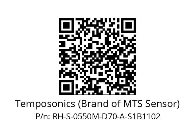   Temposonics (Brand of MTS Sensor) RH-S-0550M-D70-A-S1B1102