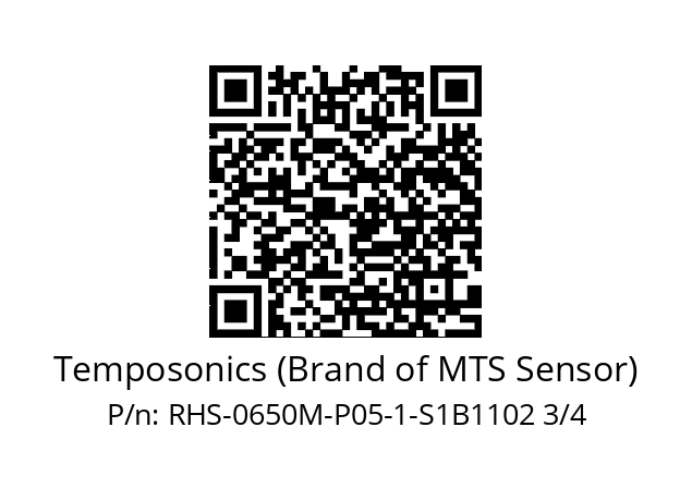   Temposonics (Brand of MTS Sensor) RHS-0650M-P05-1-S1B1102 3/4