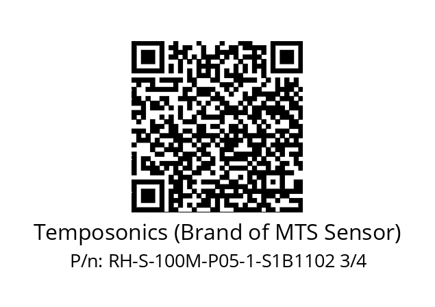   Temposonics (Brand of MTS Sensor) RH-S-100M-P05-1-S1B1102 3/4