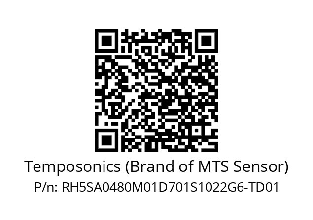   Temposonics (Brand of MTS Sensor) RH5SA0480M01D701S1022G6-TD01