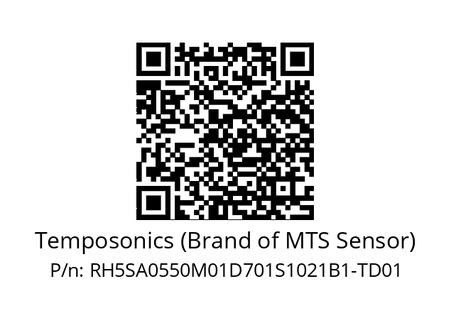   Temposonics (Brand of MTS Sensor) RH5SA0550M01D701S1021B1-TD01