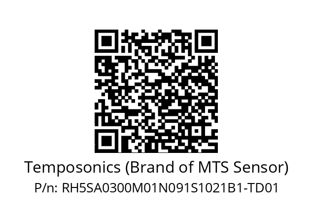   Temposonics (Brand of MTS Sensor) RH5SA0300M01N091S1021B1-TD01