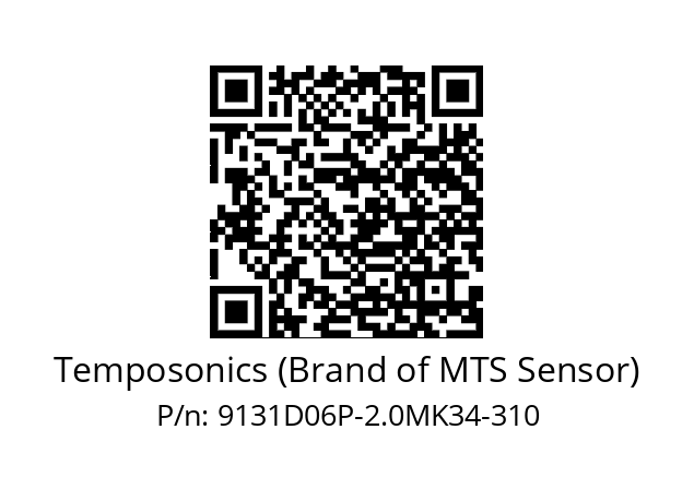   Temposonics (Brand of MTS Sensor) 9131D06P-2.0MK34-310