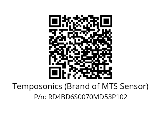   Temposonics (Brand of MTS Sensor) RD4BD6S0070MD53P102